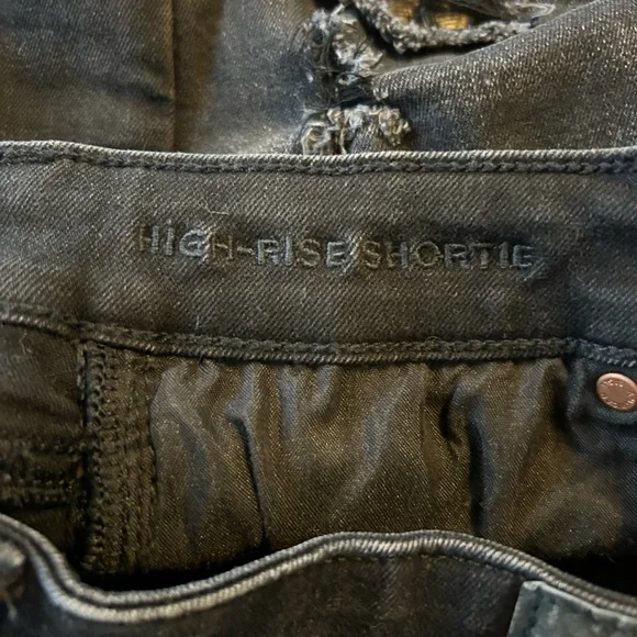 American Eagle Outfitters Next Level Stretch Rise Shorties- Denim Shorts - Picture 9 of 9